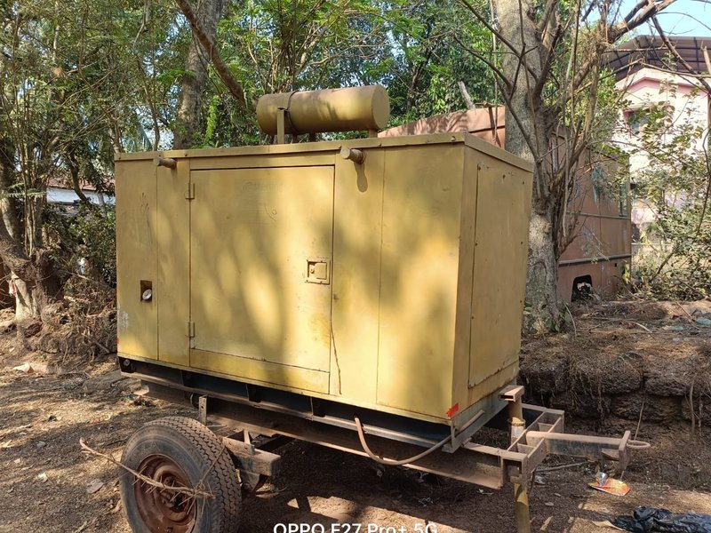 Trailer-mounted diesel generator available on hire in Goa